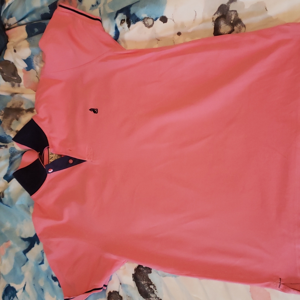 Thomas Pink pink polo w/blue trim